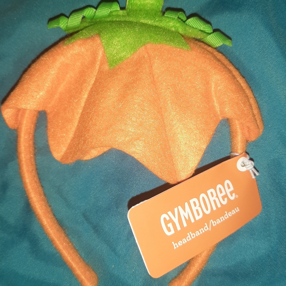 NWT Gymboree Pumpkin Hair Band NEW Girls 3 4 5 6 7